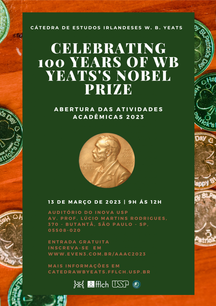 Capa da Celebração dos 100 anos do Prêmio Nobel de W.B. Weats